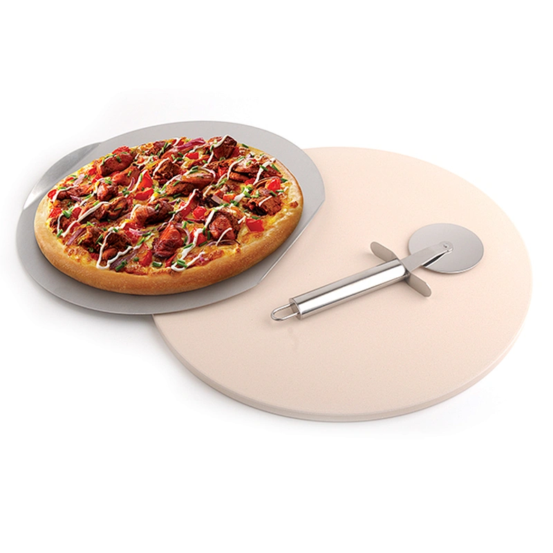 Round baking boards ceramic and stainless steel  plates pizza tools pizza cutter