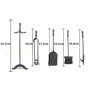New Indoor Outdoor Accessories Cast Iron Metal Fireplace Tool  Set