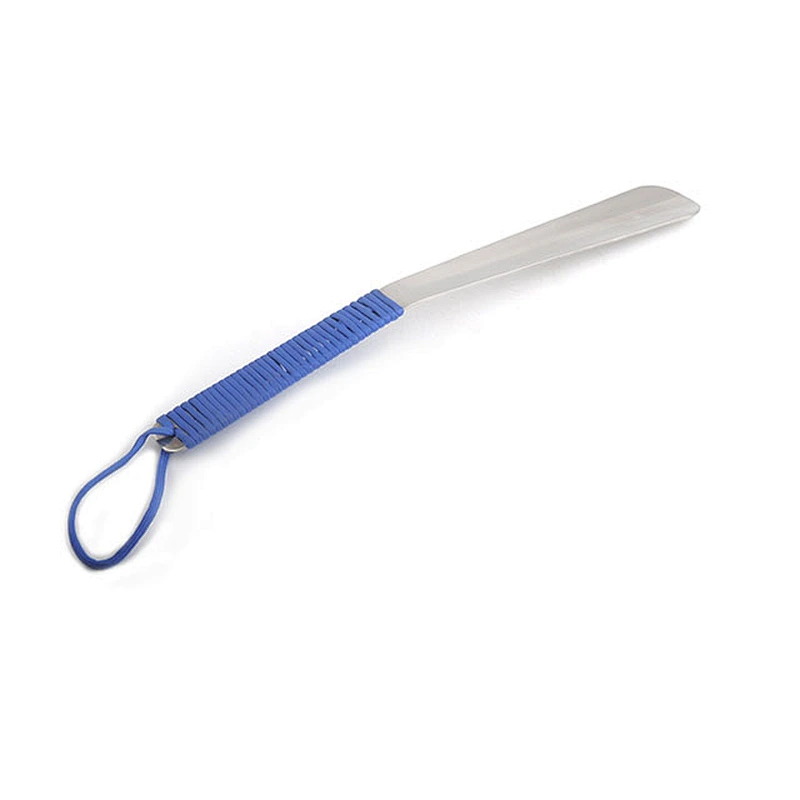 Small Shoes Horn Simple Flexible Fashion Plastic shoehorn Solid Color Easy Reach Flexible Handle Aid Slip