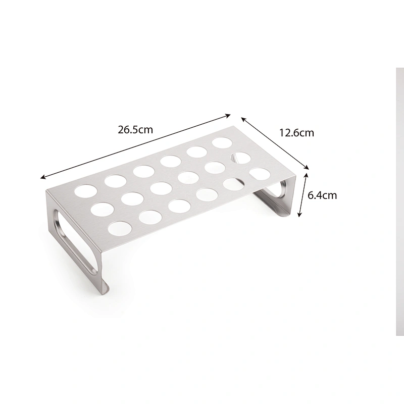 Stainless Steel Chicken Leg Wing  Stand Grill Rack with Drip Tray for Smoker Grill Oven