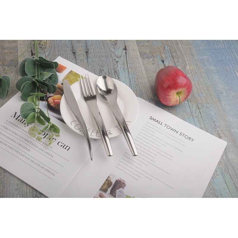 stainless steel portable travel cutlery set with straw in box