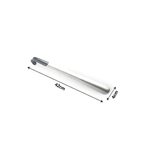 Amazon Hot Sale Novelty metal long stainless steel shoe horn with custom logo