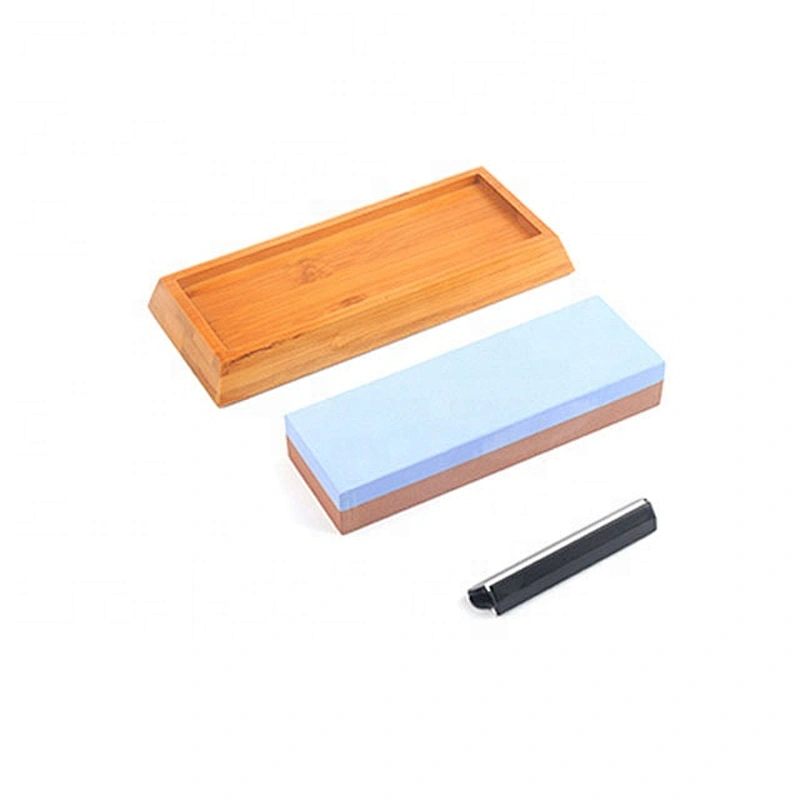 1000/6000 Grit China whetstone with bamboo base sharpening stone for knife kitchen tools