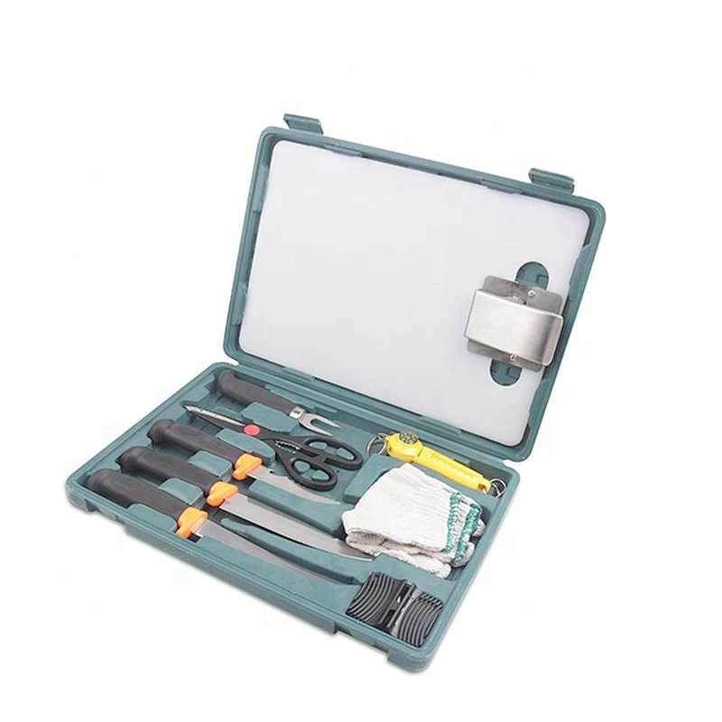 10 pcs Outdoor Survival Camping Hunting Fishing Mulit Tools Kit with carry case