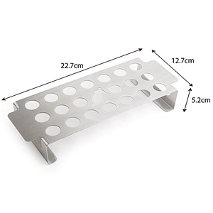 Stainless Steel Chicken Leg Wing  Stand Grill Rack with Drip Tray for Smoker Grill Oven