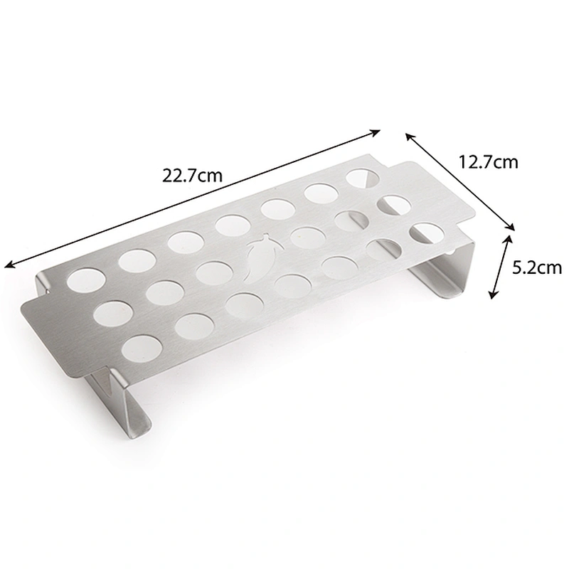 Stainless Steel Chicken Leg Wing  Stand Grill Rack with Drip Tray for Smoker Grill Oven