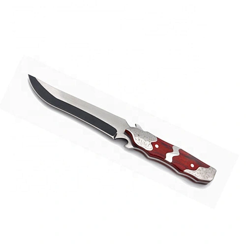 Quality Stainless Steel Outdoor Camping Survival Huntingl Knife with wood handle