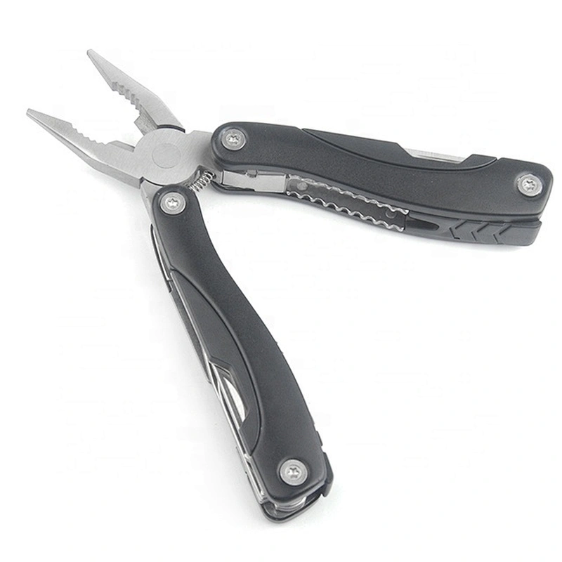 9 In 1 Black Color Outdoor Multi functions Stainless Steel Plier with Aluminium Handle