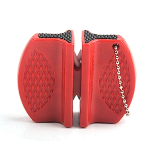 Professional Small Portable Manual 2 Stage Ceramic Chef Knife Sharpener for Kitchen