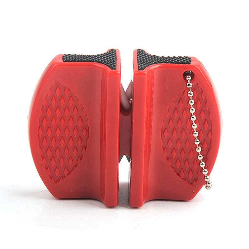 Professional Small Portable Manual 2 Stage Ceramic Chef Knife Sharpener for Kitchen