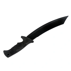 Machete Stainless Steel Nigrescence Survival Outdoor Black Hunting Machete with TPR Handle