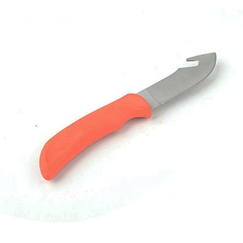 Professional stainless steel outdoor survival knife with hook cutter
