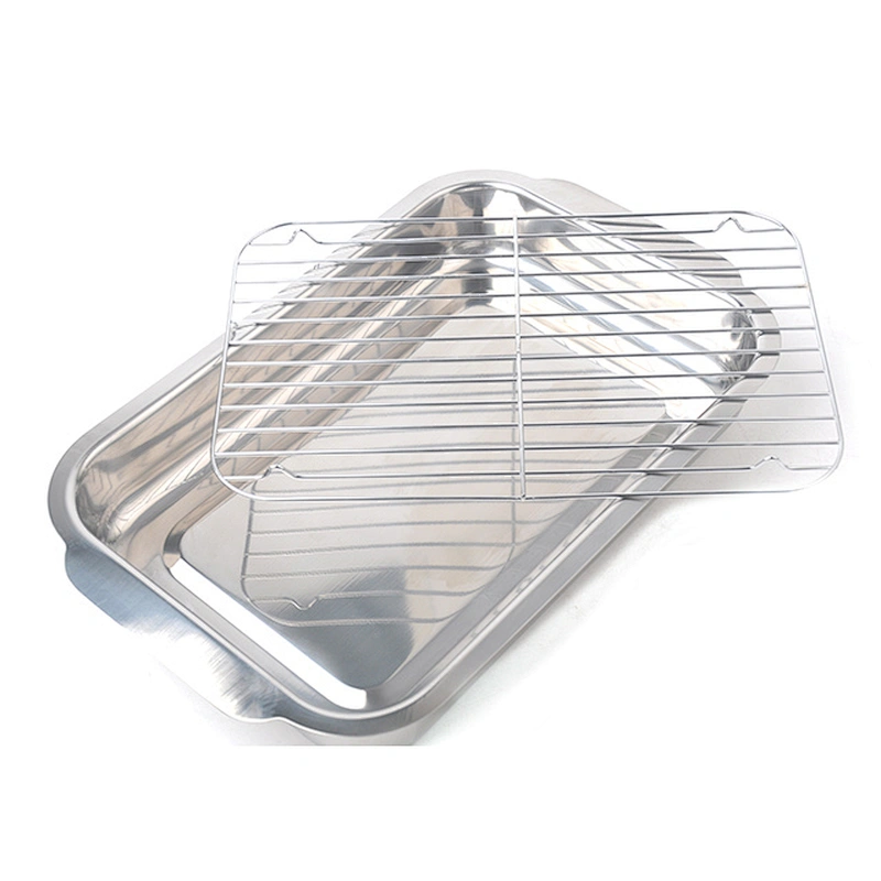 High quality baking sheet with a net rack