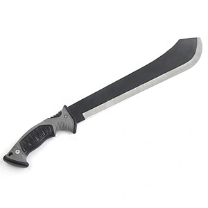 High Quality Black Coating Stainless Steel  Outdoor Survival Knife Machete With Sheath