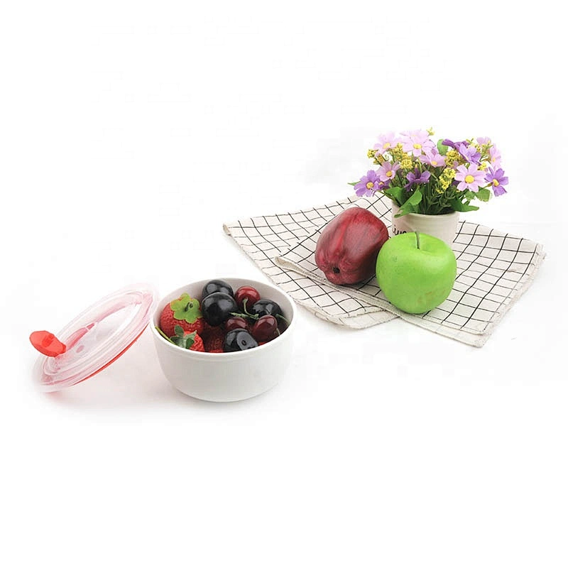 porcelain dinnerware decal fresh ceramic storage bowl with lids for microwave safe