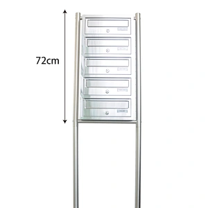 Outdoor free standing metal garden mailbox