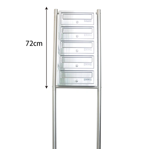 Outdoor free standing metal garden mailbox