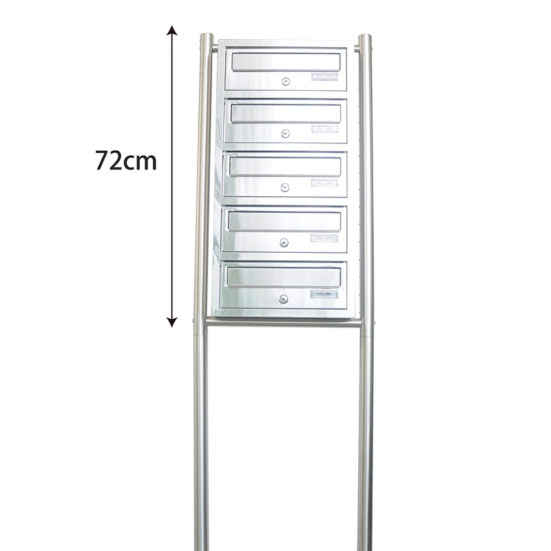 Outdoor free standing metal garden mailbox