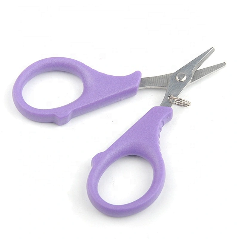 Purple Color  Handle Stainless Steel Fishing  Line Cutter  Outdoor Fishing Pliers Lure Bait New Remover