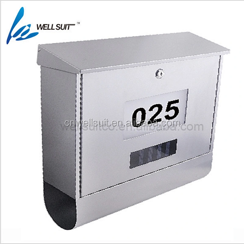 American Germany colorful powder coating mailbox with lock and water proof visible mailbox