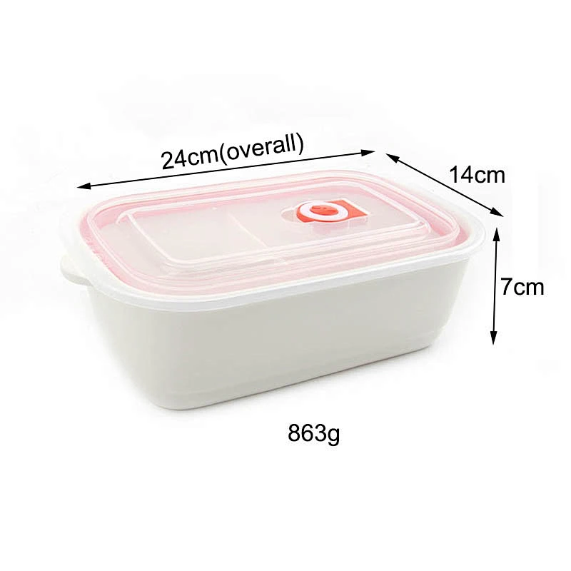 Square shape porcelain dinnerware decal fresh ceramic storage bowl with lids for microwave safe