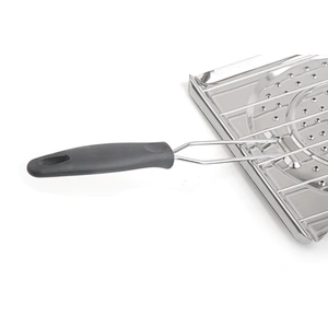 Rectangular Steel Tray Stainless Steel Rectangular Tray Bbq Roaster Pan With Rack