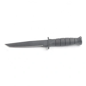 Black Painting Stainless Steel Outdoor Camping Survival Hunting Knife with Sheath