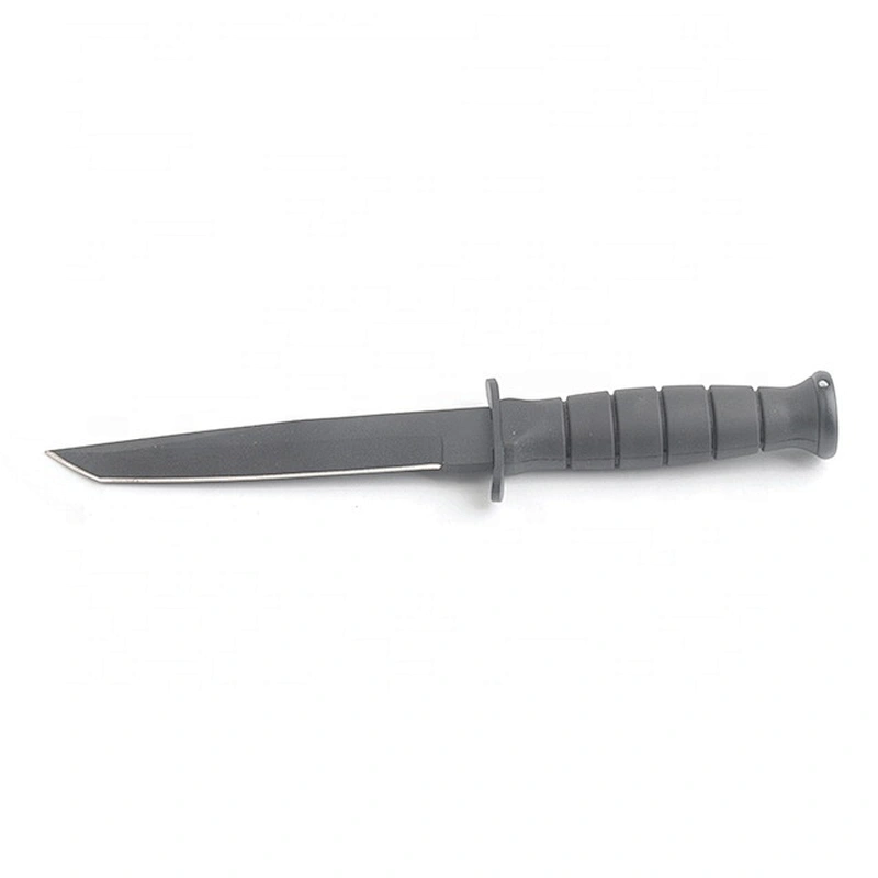 Black Painting Stainless Steel Outdoor Camping Survival Hunting Knife with Sheath