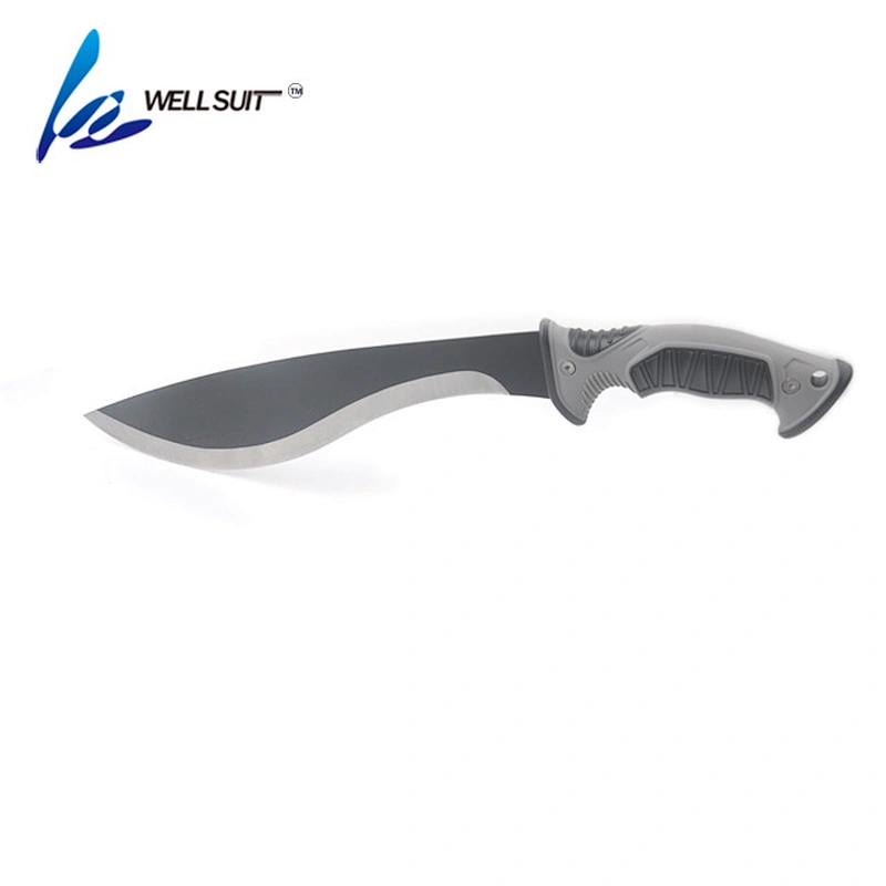 Outdoor Camping Survival Serrated Blade Knife Machete with plastic handle