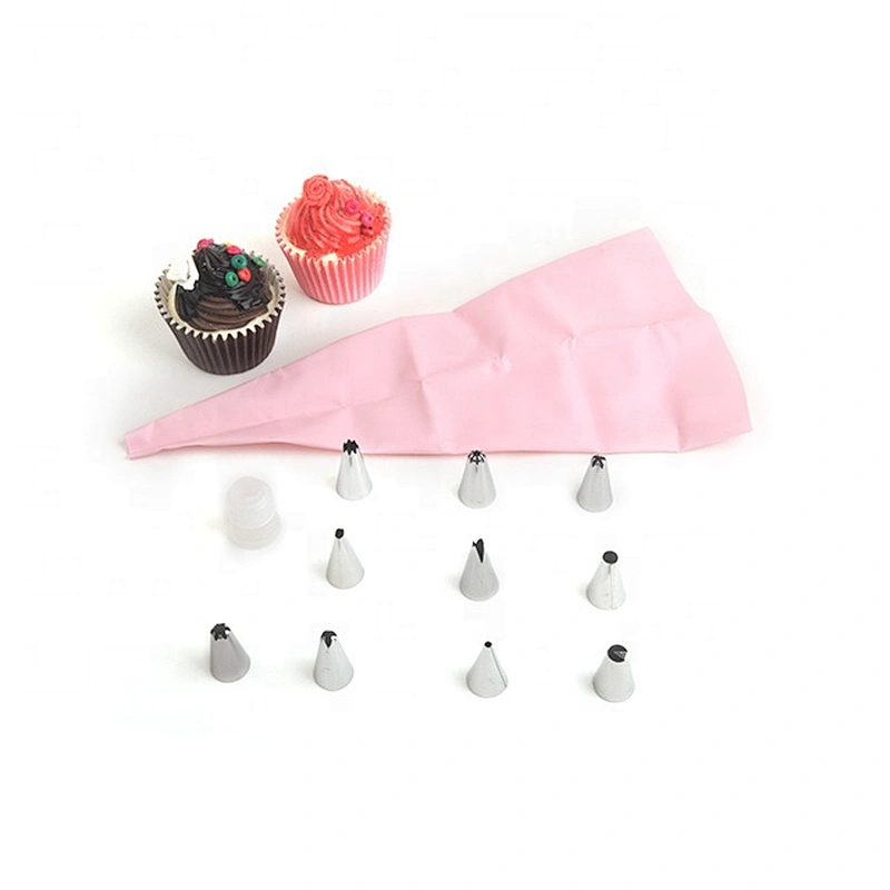 Stainless steel cake decorating tips set baking nozzles tips with Heart shape plastic box cookie decoration mouth