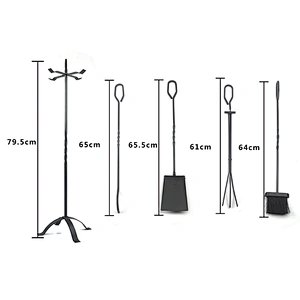Fireplace Accessories Cast Iron Fire Log Fireside Fireplace tools sets