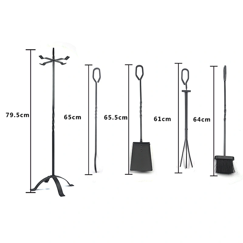 Fireplace Accessories Cast Iron Fire Log Fireside Fireplace tools sets