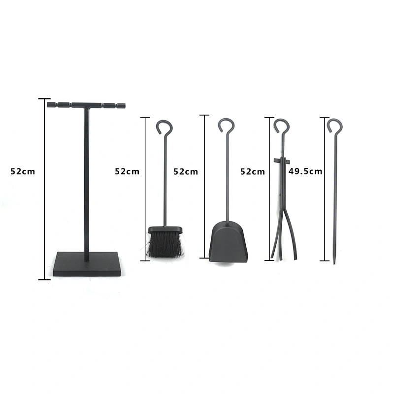 Durable fireplace  accessories wholesale color coating  fireplace tools 4pcs set for outdoor