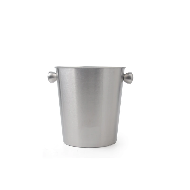 Wholesale stainless steel personalized round double wall ice bucket