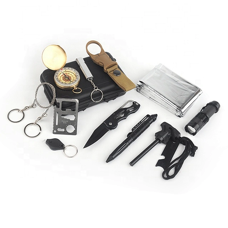 Multifunctional survival outdoor hiking fishing camping kit