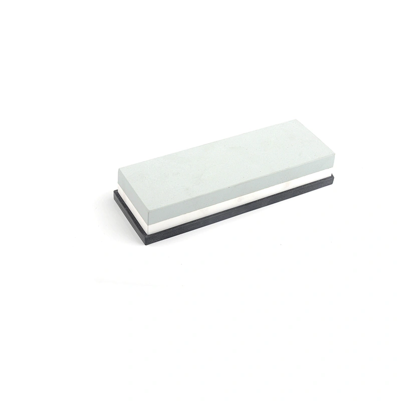 durable Aluminum Oxide, or Silicon Carbide sharping stone bamboo base whetstone bamboo for knife