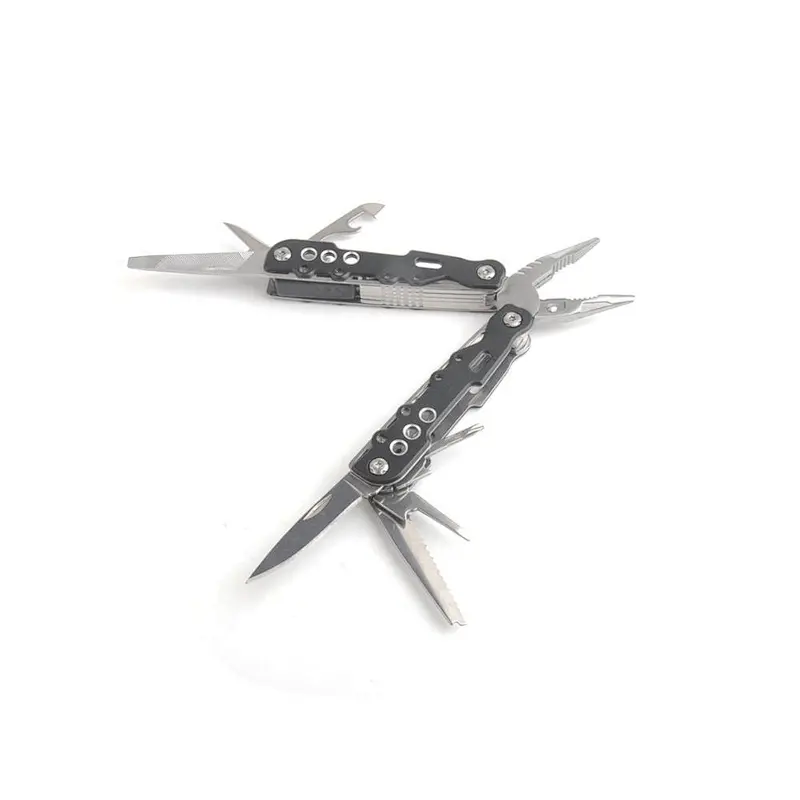 15 in 1 Stainless Steel Multi Function Pliers tools Phillips Screw Knife with Black Aluminum Handle