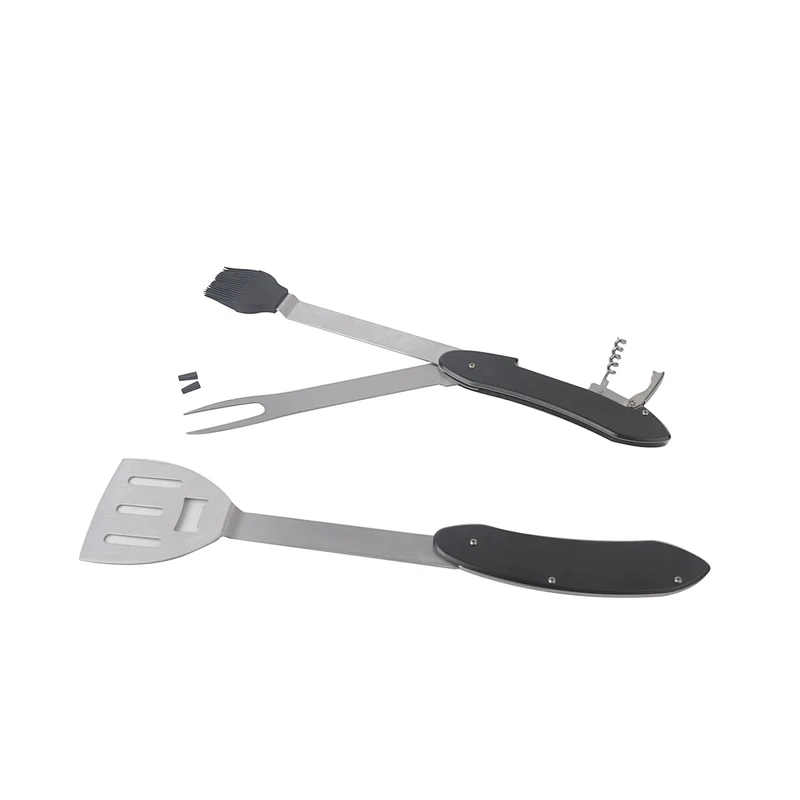 New 3 Pcs Stainless Steel BBQ Barbeque Cooking Utensil Tool Set