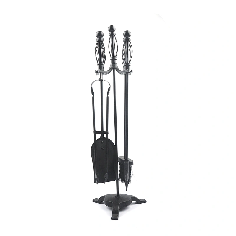 Hot selling indoor metal fireplace tool accessory fireplace 4pcs set