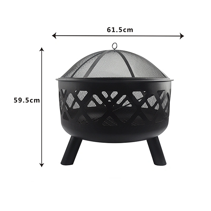 Outdoor Decorative iron brazier for barbue