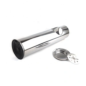 Custom round lobby free standing dustbin stainless steel outdoor standing ashtray