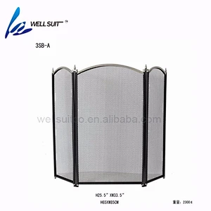 Good price fireplace screen fire screen With Black Powder Coating for fireproof