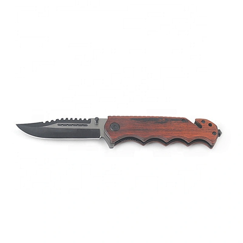 High quality wooden hunting pocket knife,folding knife with custom