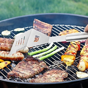 Heavy Duty 4 Piece Stainless Steel BBQ Tool Set