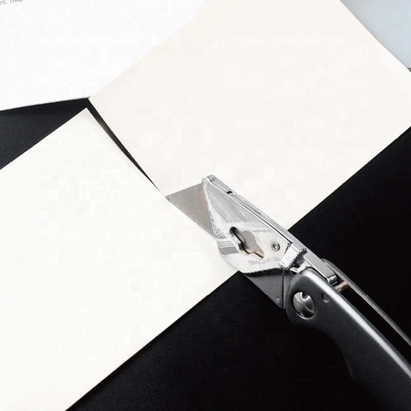 Professional Custom  ABS Handle Folding Pocket Utility Knife with Storage