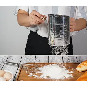 Factory direct sales free sample stainless steel flour sifter mesh size