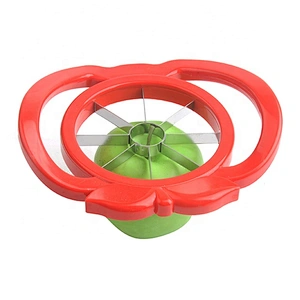 food grade stainless steel blade and plastic commercial manual apple fruit cutter slicer