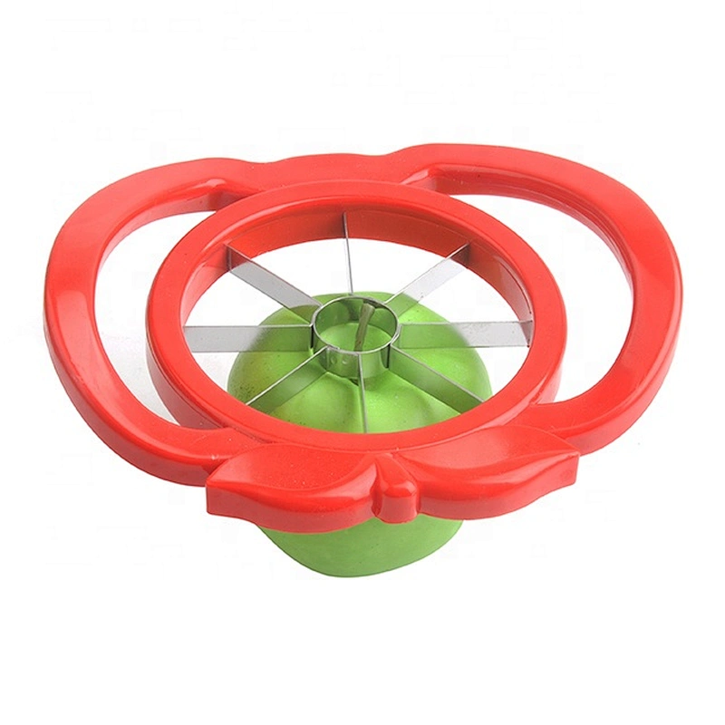 food grade stainless steel blade and plastic commercial manual apple fruit cutter slicer