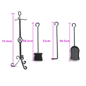 New indoor metal fireplace tool set