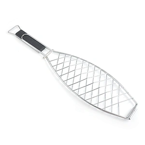 Food grade novelty portable outdoor bbq wire fish grill for Barbecue tools